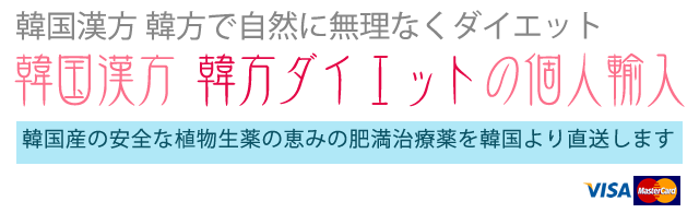 韓国漢方　韓方ダイエットの個人輸入 